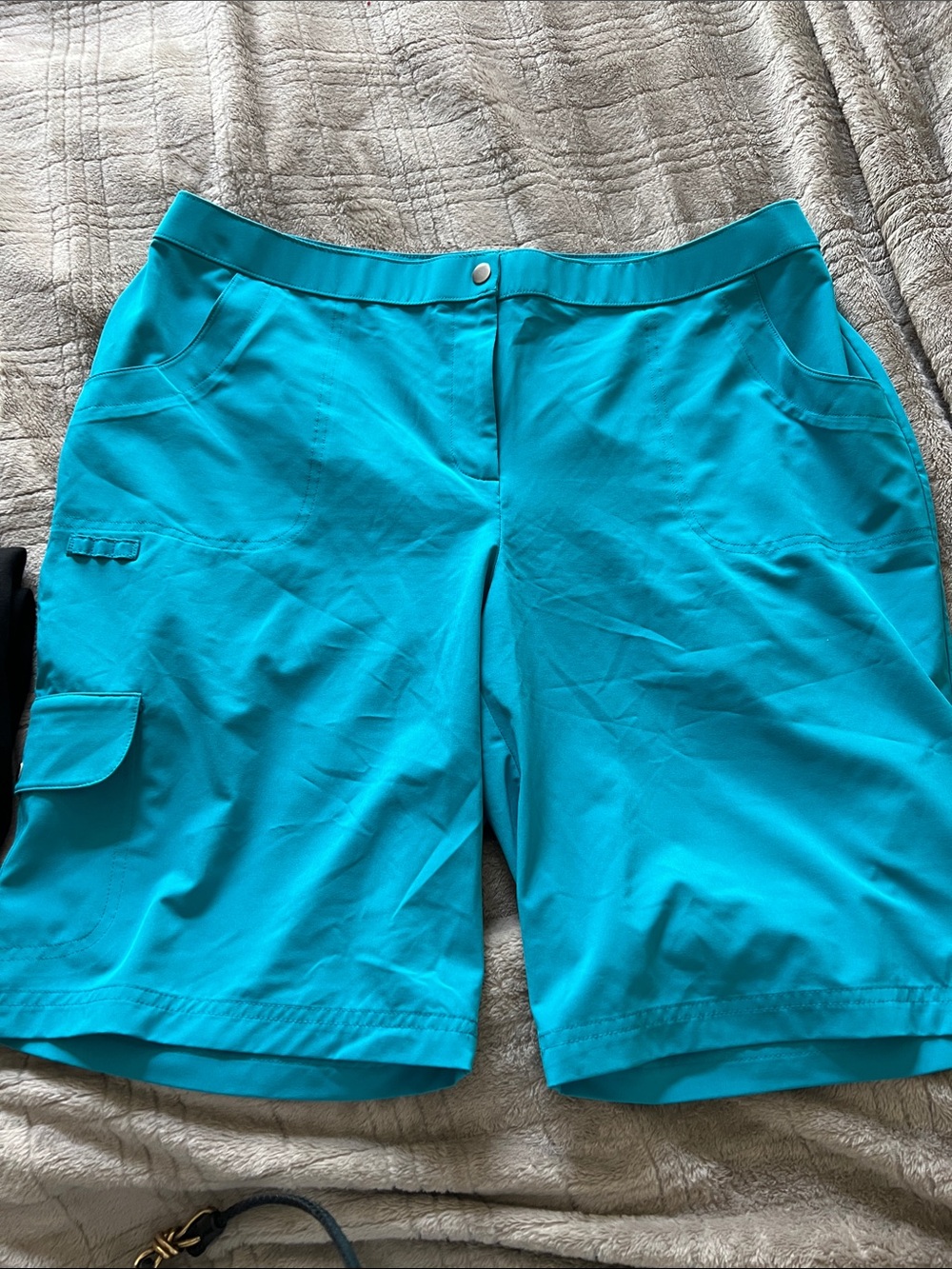 Women's Turquoise Cargo Bermuda Shorts